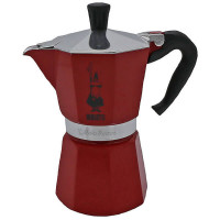 Bialetti Moka Express 6 Tassen Espressokocher Rot